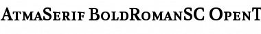 Download AtmaSerif-BoldRomanSC Regular Font Title Preview