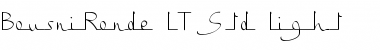 Download BousniRonde LT Std Light Regular Font Title Preview