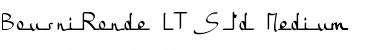 Download BousniRonde LT Std Medium Regular Font Title Preview