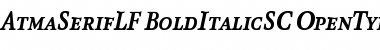 Download AtmaSerifLF-BoldItalicSC Regular Font Title Preview