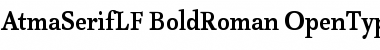 Download AtmaSerifLF-BoldRoman Regular Font Title Preview