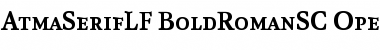 Download AtmaSerifLF-BoldRomanSC Regular Font Title Preview