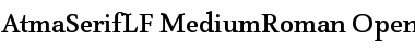 Download AtmaSerifLF-MediumRoman Regular Font Title Preview