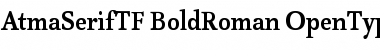 Download AtmaSerifTF-BoldRoman Regular Font Title Preview