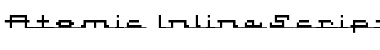 Download Atomic InlineScript Font Title Preview