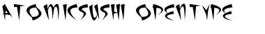 Download AtomicSushi Regular Font Title Preview