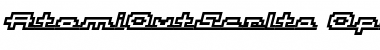 Download AtomiOutScrIta Regular Font Title Preview
