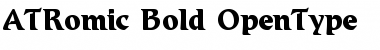 Download ATRomic Regular Font Title Preview
