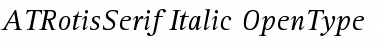 Download ATRotisSerif Regular Font Title Preview