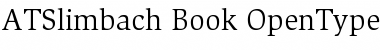 Download ATSlimbach Regular Font Title Preview