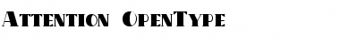 Download Attention Regular Font Title Preview