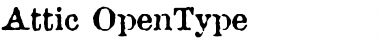 Download AtticAntique Regular Font Title Preview