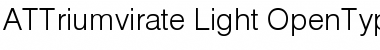 Download ATTriumvirate Regular Font Title Preview