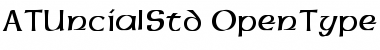 Download AT Uncial Std Regular Font Title Preview