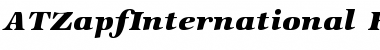 Download ATZapfInternational Regular Font Title Preview