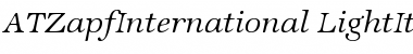 Download ATZapfInternational Regular Font Title Preview
