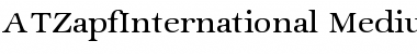 Download ATZapfInternational Regular Font Title Preview