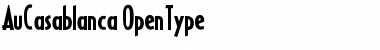 Download AuCasablanca Regular Font Title Preview