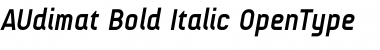 Download AUdimat Bold Italic Font Title Preview