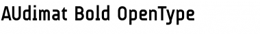 Download AUdimat Bold Font Title Preview
