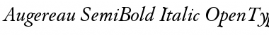Download Augereau SemiBold Italic Font Title Preview