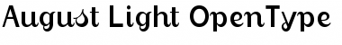 Download August Light Font Title Preview