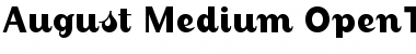 Download August Medium Font Title Preview