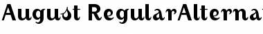 Download August RegularAlternate Font Title Preview