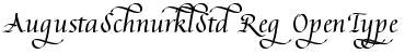 Download Augusta Schnurkl Std Regular Font Title Preview