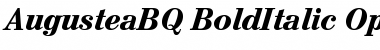 Download Augustea BQ Regular Font Title Preview