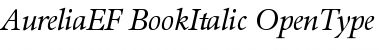 Download AureliaEF-BookItalic Regular Font Title Preview