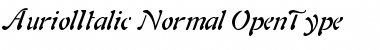Download AuriolItalic Regular Font Title Preview
