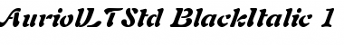 Download Auriol LT Std Black Italic Font Title Preview