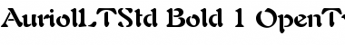 Download Auriol LT Std Bold Font Title Preview
