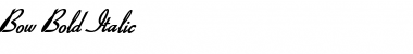 Download Bow Bold Italic Font Title Preview
