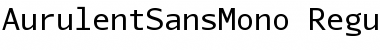 Download Aurulent Sans Mono Regular Font Title Preview