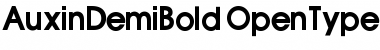 Download AuxinDemiBold Regular Font Title Preview