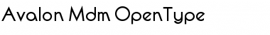 Download Avalon Medium Font Title Preview