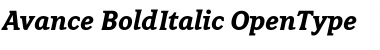 Download Avance Bold Italic Font