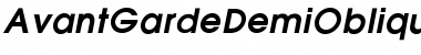Download Avant GardeDemiOblique Font Title Preview