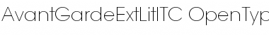 Download AvantGardeExtLitITC Regular Font Title Preview