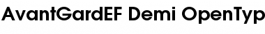 Download AvantGardEF Demi Font Title Preview