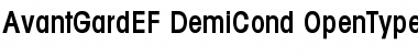 Download AvantGardEF DemiCond Font Title Preview