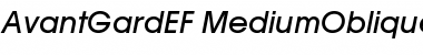 Download AvantGardEF MediumOblique Font Title Preview