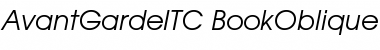 Download AvantGardeITC BookOblique Font Title Preview