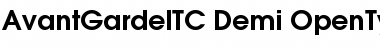 Download AvantGardeITC Demi Font Title Preview