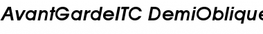 Download AvantGardeITC DemiOblique Font Title Preview