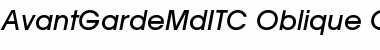 Download AvantGardeMdITC Oblique Font Title Preview