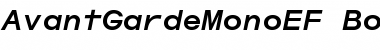 Download AvantGardeMonoEF BoldIta Font Title Preview