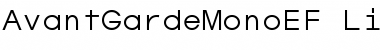 Download AvantGardeMonoEF Light Font Title Preview